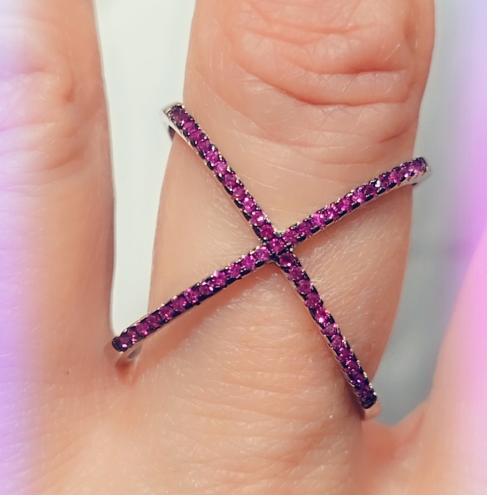 Ruby Sterling Silver Gemstone Ring